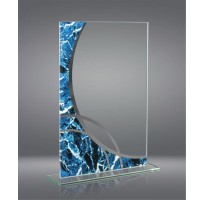 Trofeo cristal grabado económico empresa 1072