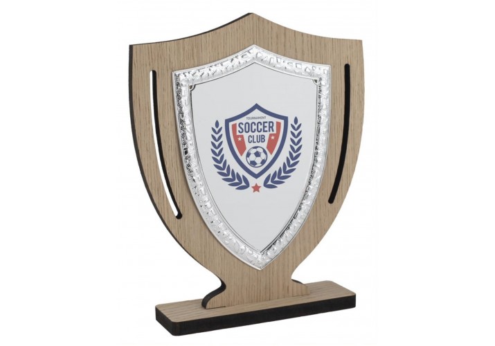 Premios personalizados escudo equipo con dedicatoria 1117