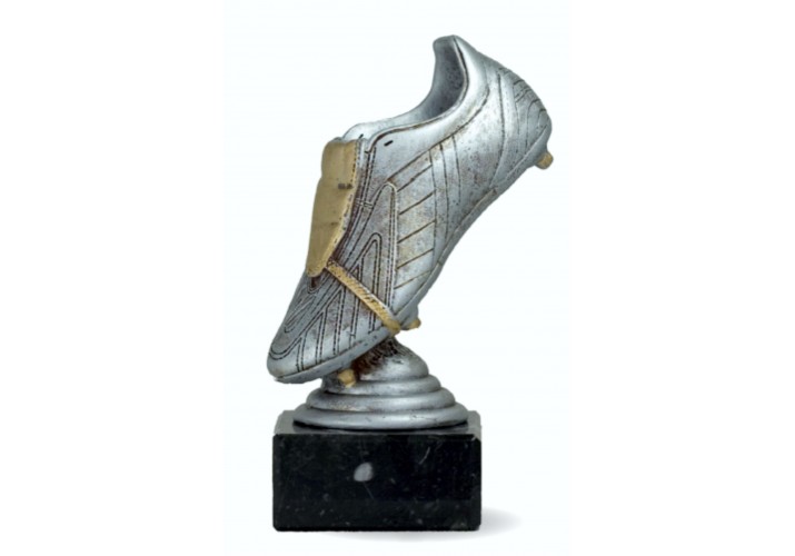 Trofeo fútbol bota de plata barata