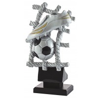 Trofeo fútbol bota y balón