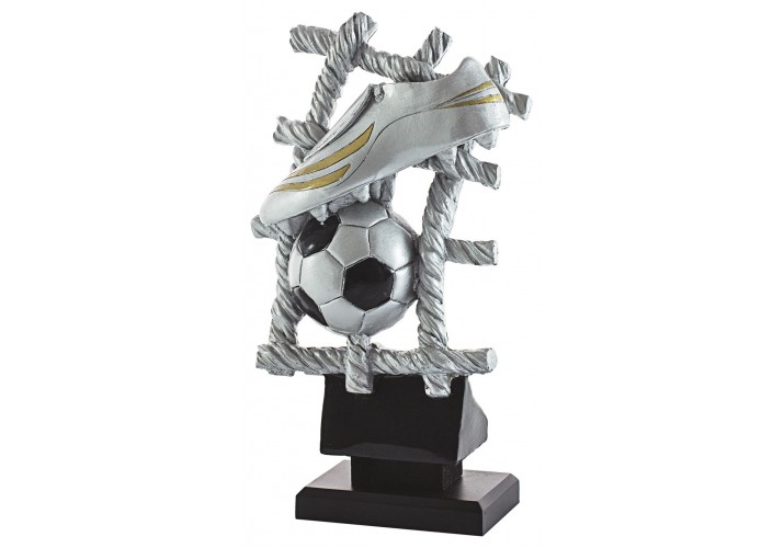 Trofeo fútbol bota y balón