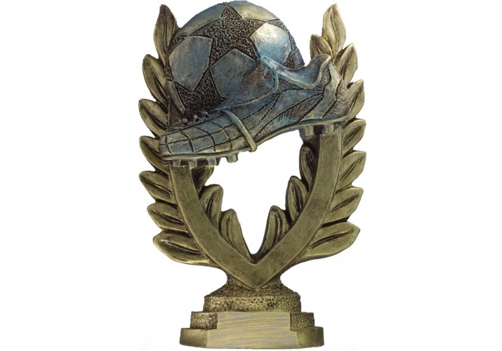 Trofeo fútbol dorado