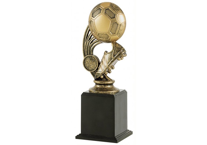 Trofeos fútbol pequeños bota balón oro