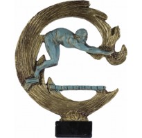 Trofeos natación dorados