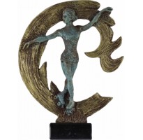 Trofeos patinaje artístico dorados