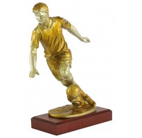 Trofeo fútbol grabado futbolista dorado