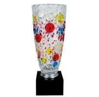 Trofeo jarrón cristal colores