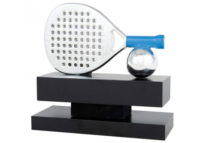Trofeo padel metalizado