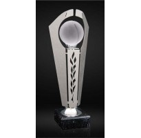 Trofeo tenis pelota de cristal
