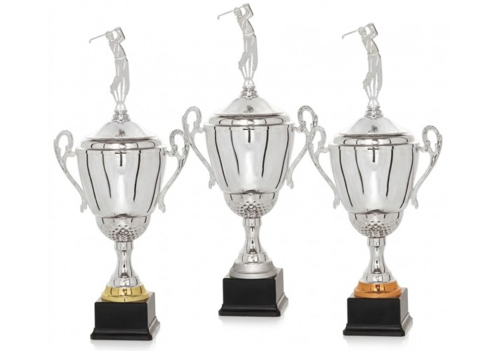 Pack 3 Trofeos Copas de golf ORO-PLATA-BRONCE Pack 3 Trofeos Copas de golf ORO-PLATA-BRONCE