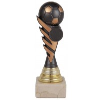 Trofeos fútbol pequeños balón negro