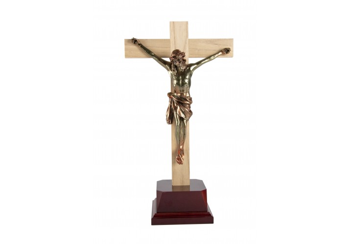 Figura cristo crucificado GRABADA cruz de madera