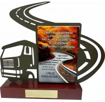 Regalo para jubilación camionero trasportista PERSONALIZADO figura con dedicatoria jubilado