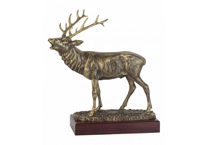 Retrato Esgrima Estampado de ciervo regalo para cazadores deportes