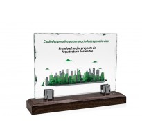 Premios personalizados cristal logotipo fs-104-22030