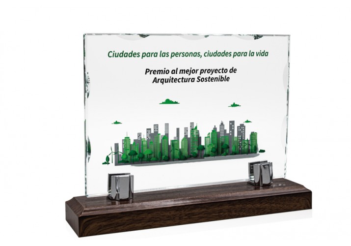 Premios personalizados cristal logotipo fs-117-22030