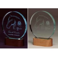 Cristal grabado alta calidad CON LUZ 5032 premios personalizados