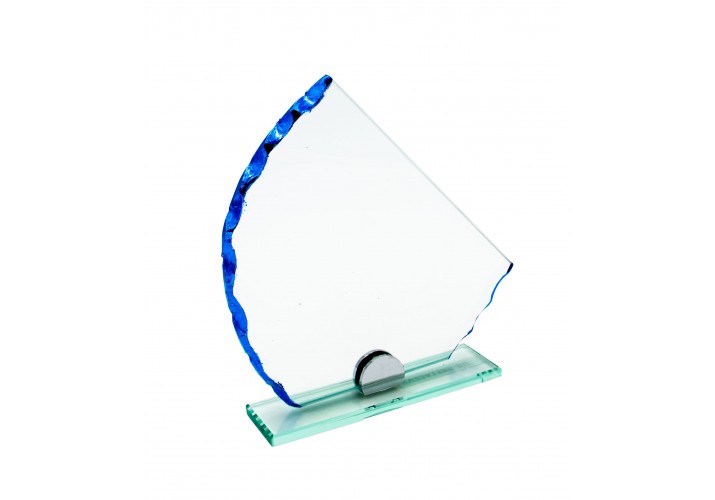Premio trofeo cristal grabado con dedicatoria Z-24-4408
