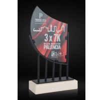 Premio personalizado 6093 cristal grabado