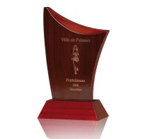 Premio madera grabada FS-115-1028 trofeo