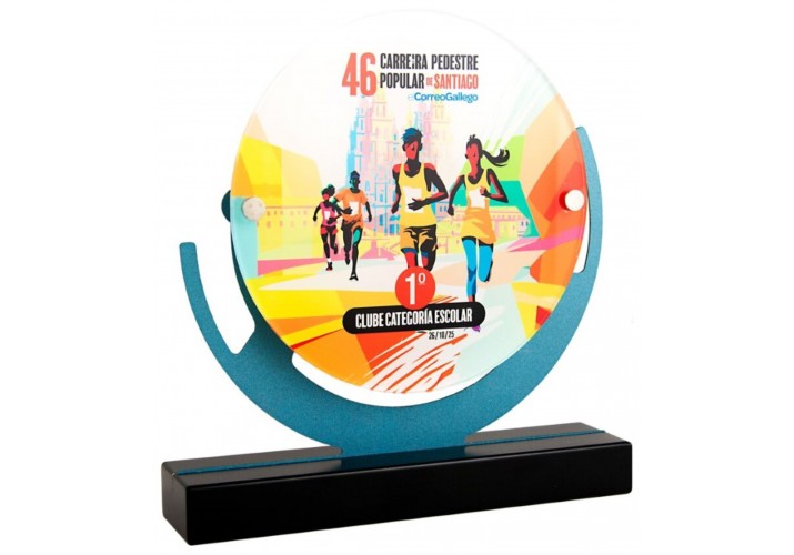 Premio metal y metacrilato grabado 6382