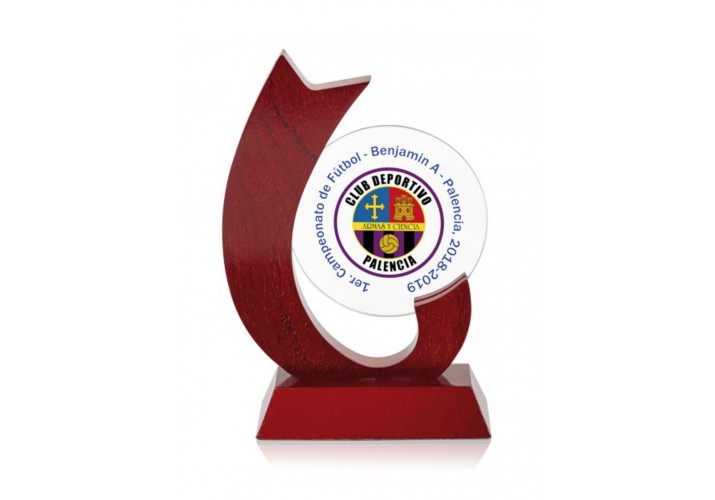 Trofeo personalizado premio madera cristal grabado Fs-2571 Trofeo personalizado premio madera cristal grabado Fs-2571