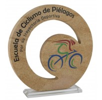 Premios trofeos equipo personalizados con logotipo 1140
