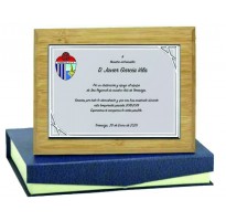 Placa bambú FS-522 grabada Placa bambú FS-522 grabada