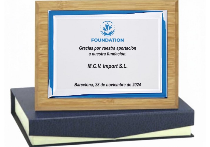 Placa bambú FS-523 grabada